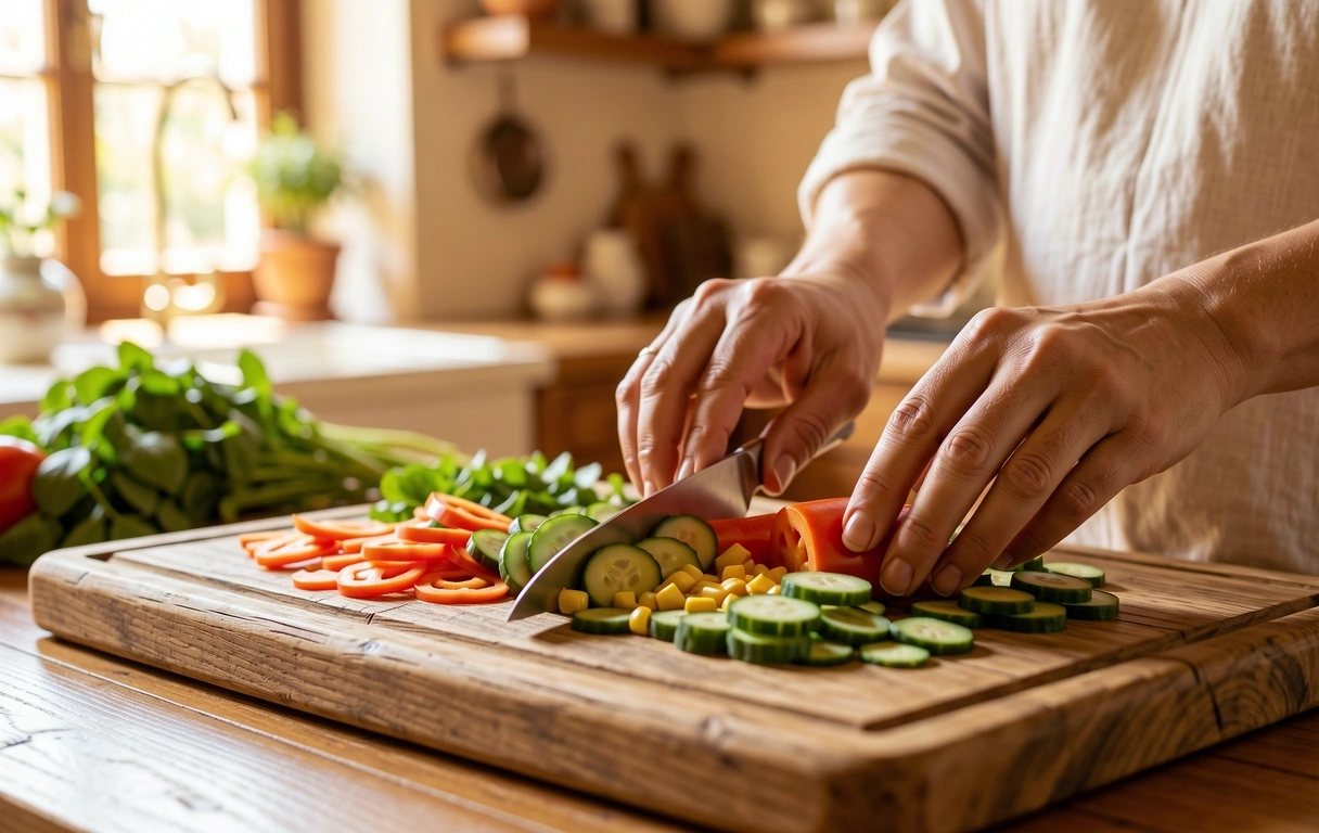 Preparación de alimentos saludables